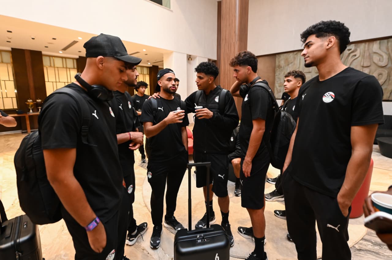 بعثة منتخب مصر تحت 20 سنة تغادر الى تشيلي
