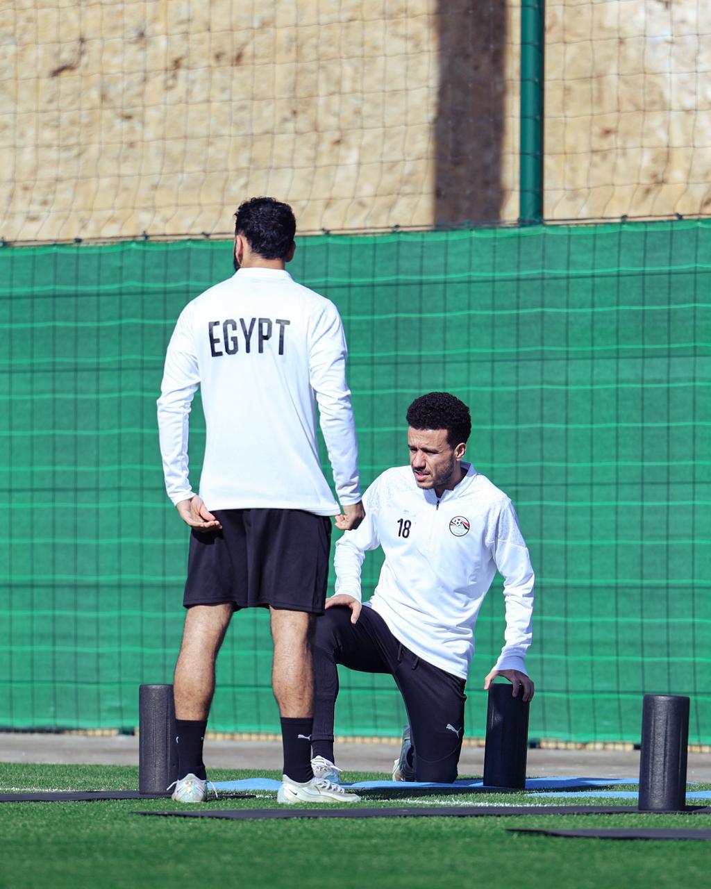 منتخب مصر يبدأ استعداداته لمواجهة جنوب أفريقيا 