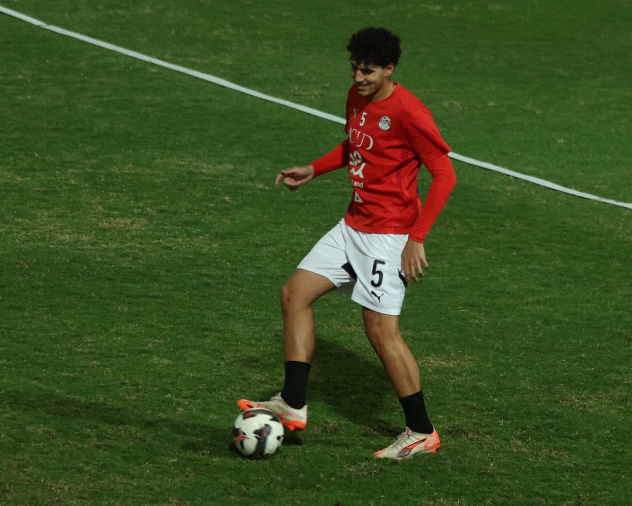 تدريب منتخب مصر المشارك في كأس العرب استعدادًا لمواجهتي الجزائر