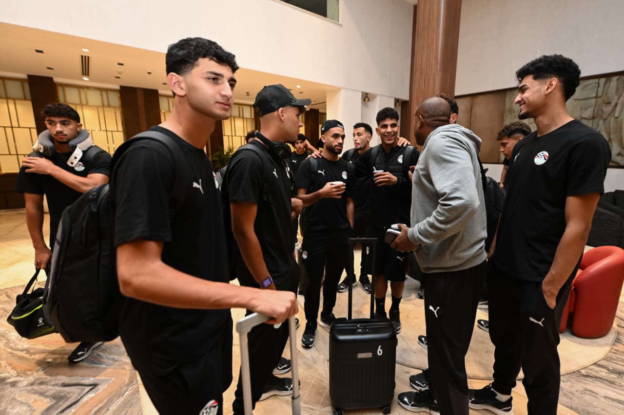 بعثة منتخب مصر تحت 20 سنة تغادر الى تشيلي