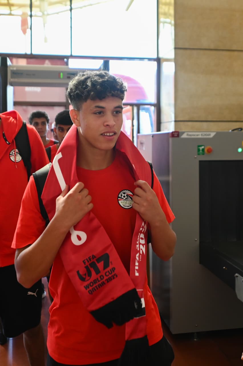 بعثة منتخب مصر تحت 17 سنة تصل لفندق إقامتها قبل المونديال