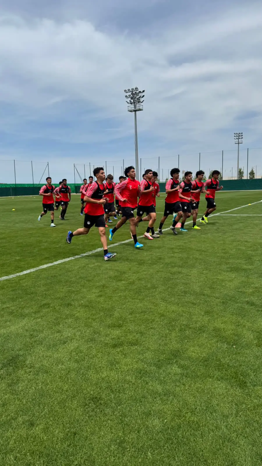 بالصور: تدريبات منتخب الناشئين في المغرب استعدادا لكأس أفريقيا