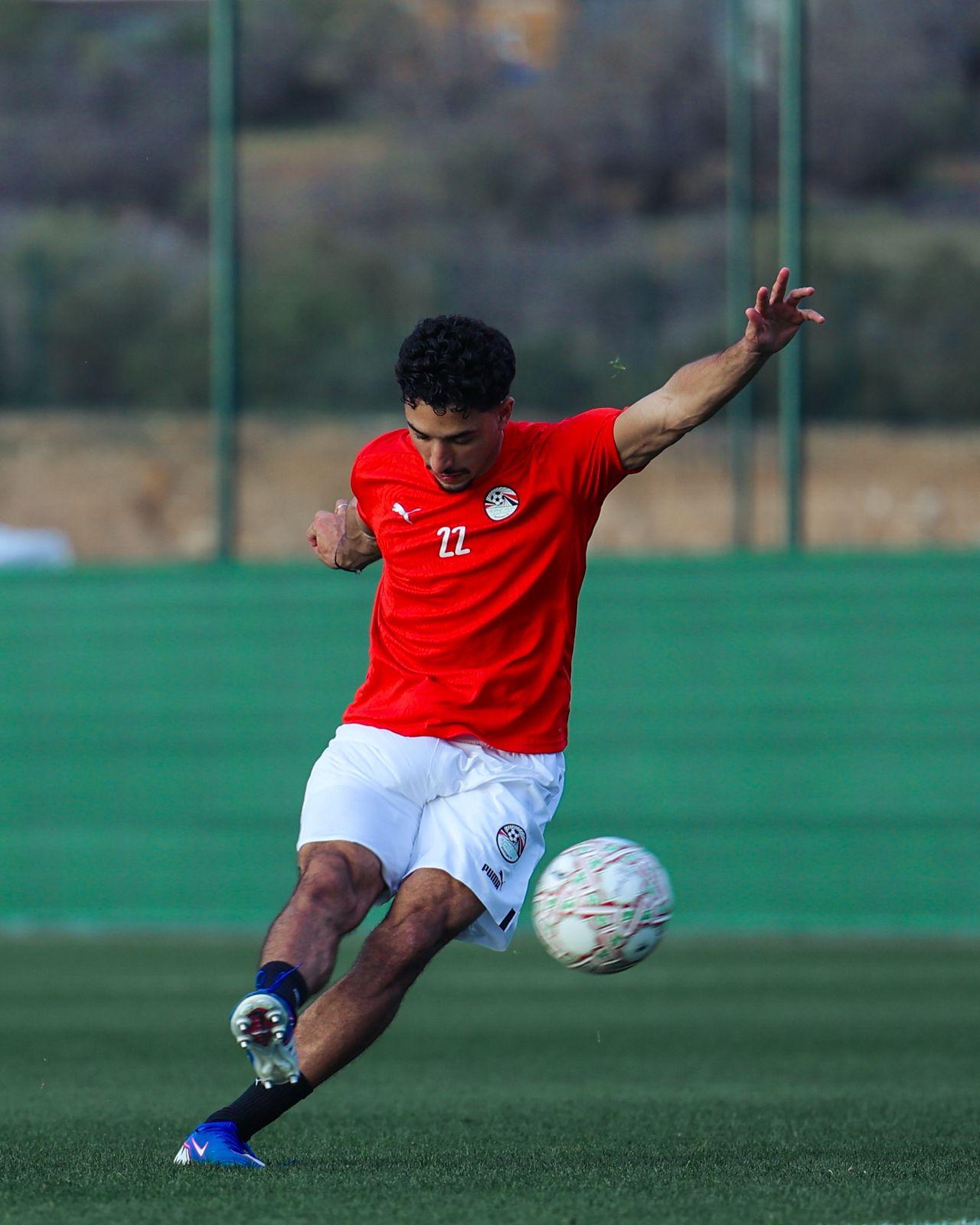 منتخب مصر يختتم تدريباته قبل مواجهة بنين غدًا
