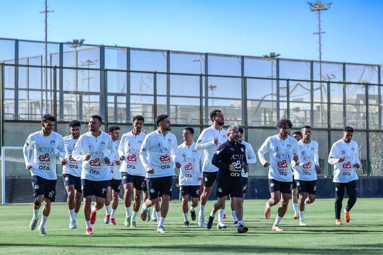 تدريبات منتخب مصر في مركز المنتخبات الوطنية استعدادا لأمم أفريقيا