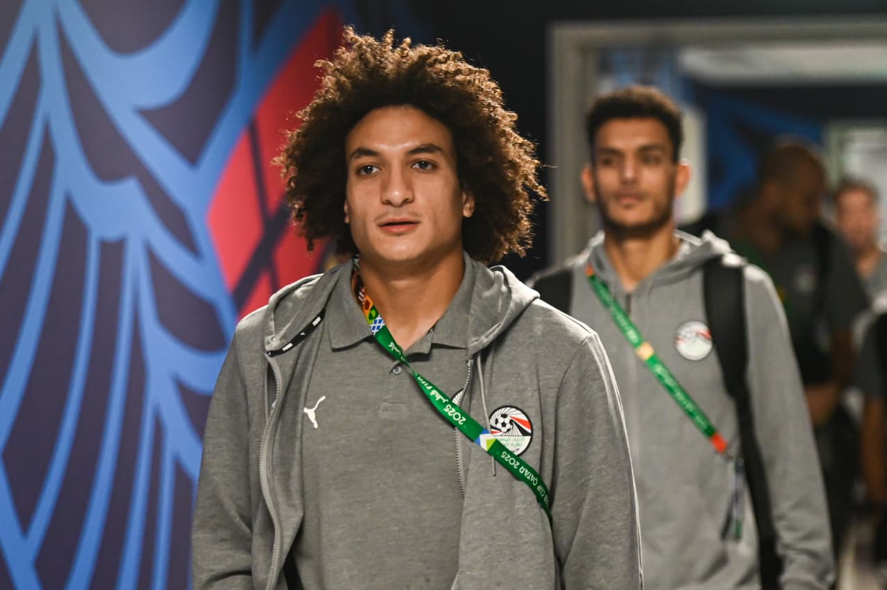 منتخب مصر المشارك في كأس العرب يصل لملعب البيت قبل مواجهة الأردن