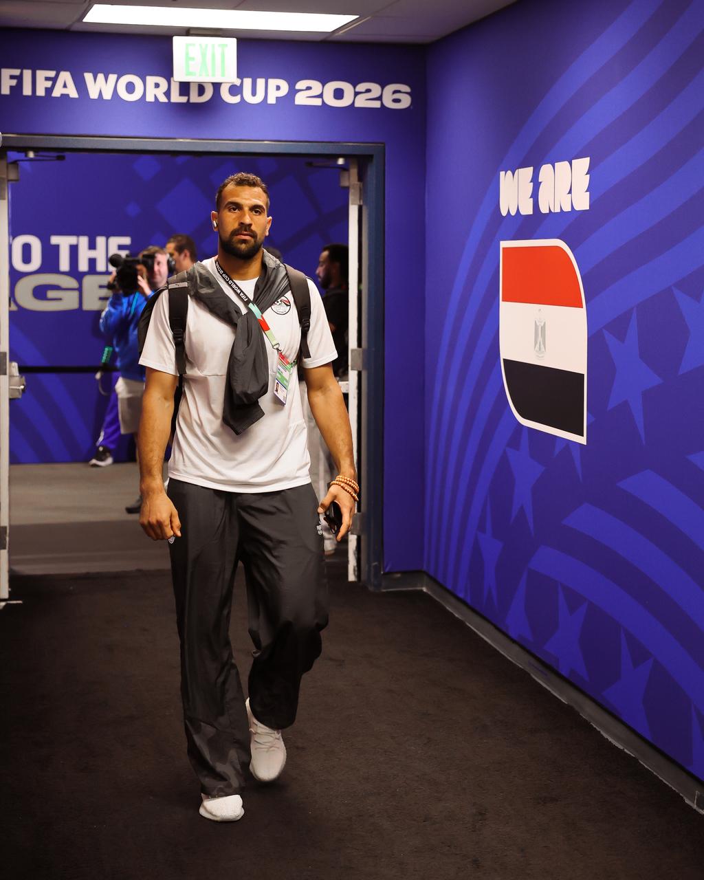 بالصور.. وصول منتخب مصر إلى ملعب مواجهة إيران في المونديال