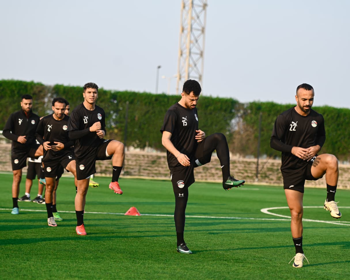 منتخب مصر المشارك في كأس العرب يواصل تحضيراته لمواجهة الإمارات