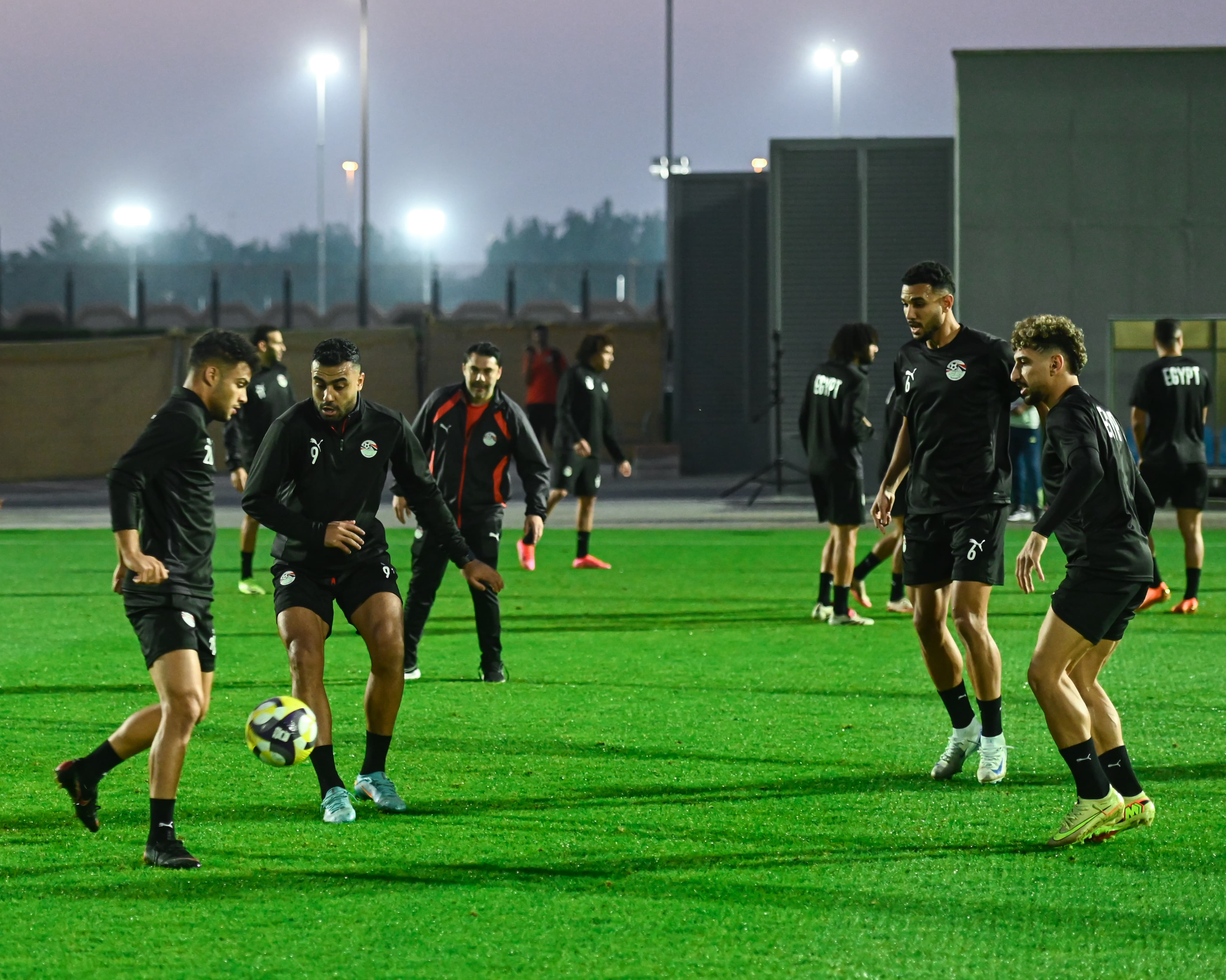 تدريبات منتخب مصر المشارك في كأس العرب استعدادا لمواجهة الأردن