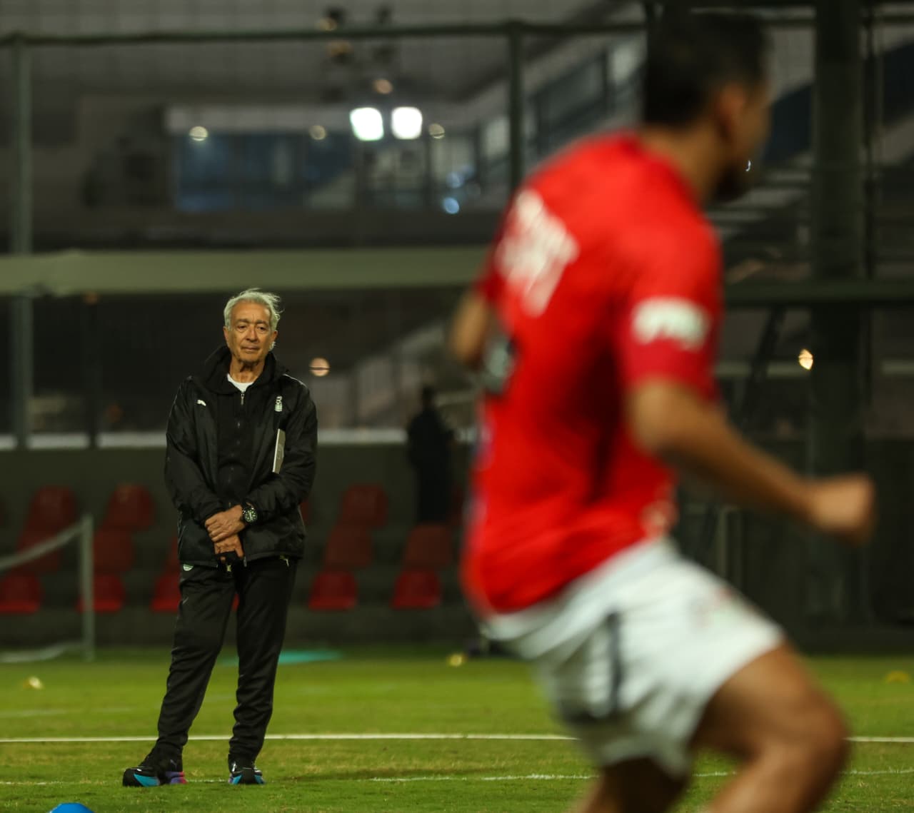 تدريب منتخب مصر المشارك في كأس العرب استعدادًا لمواجهتي الجزائر