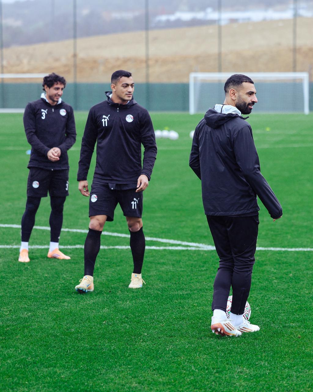 منتخب مصر يواصل تدريباته استعدادا لمواجهة جنوب افريقيا بكأس الأمم الأفريقية 