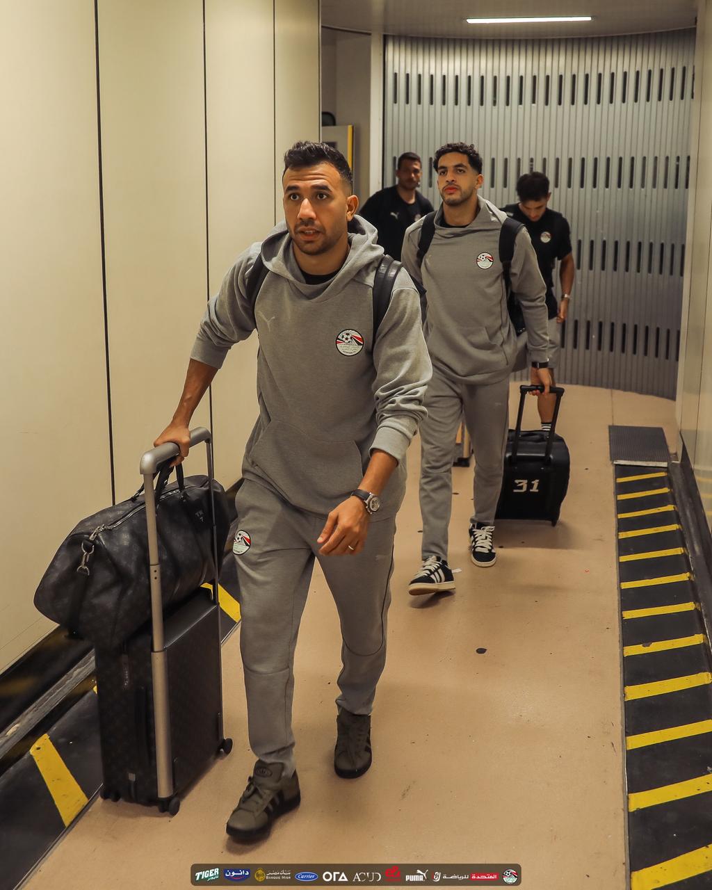بعثة منتخب مصر تصل  المغرب لمواجهة جيبوتي في تصفيات كأس العالم 