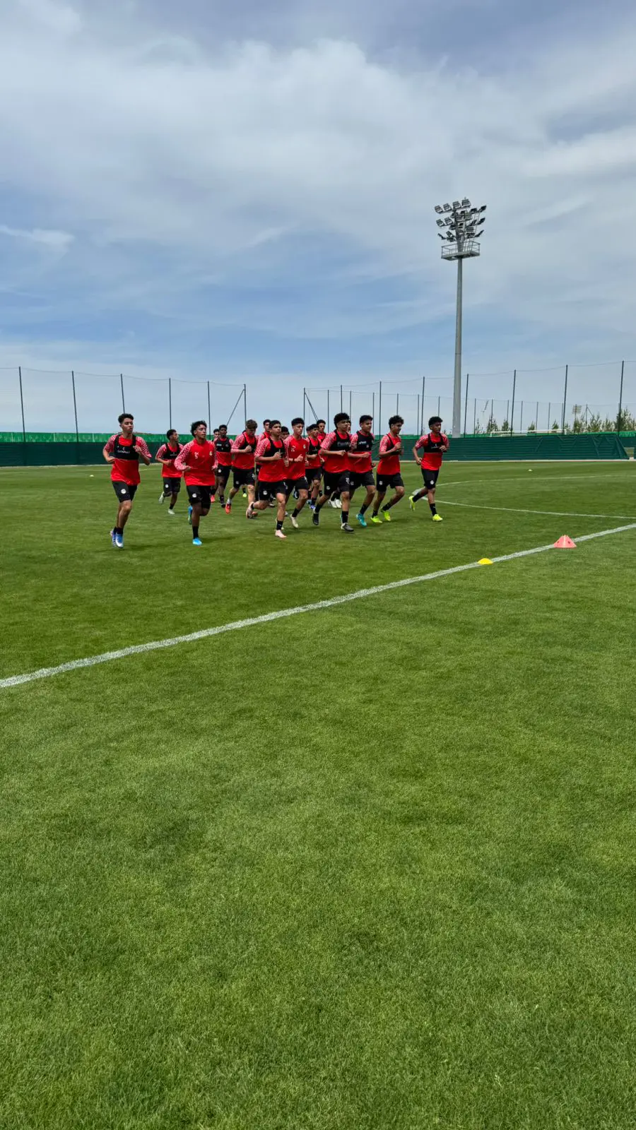 بالصور: تدريبات منتخب الناشئين في المغرب استعدادا لكأس أفريقيا