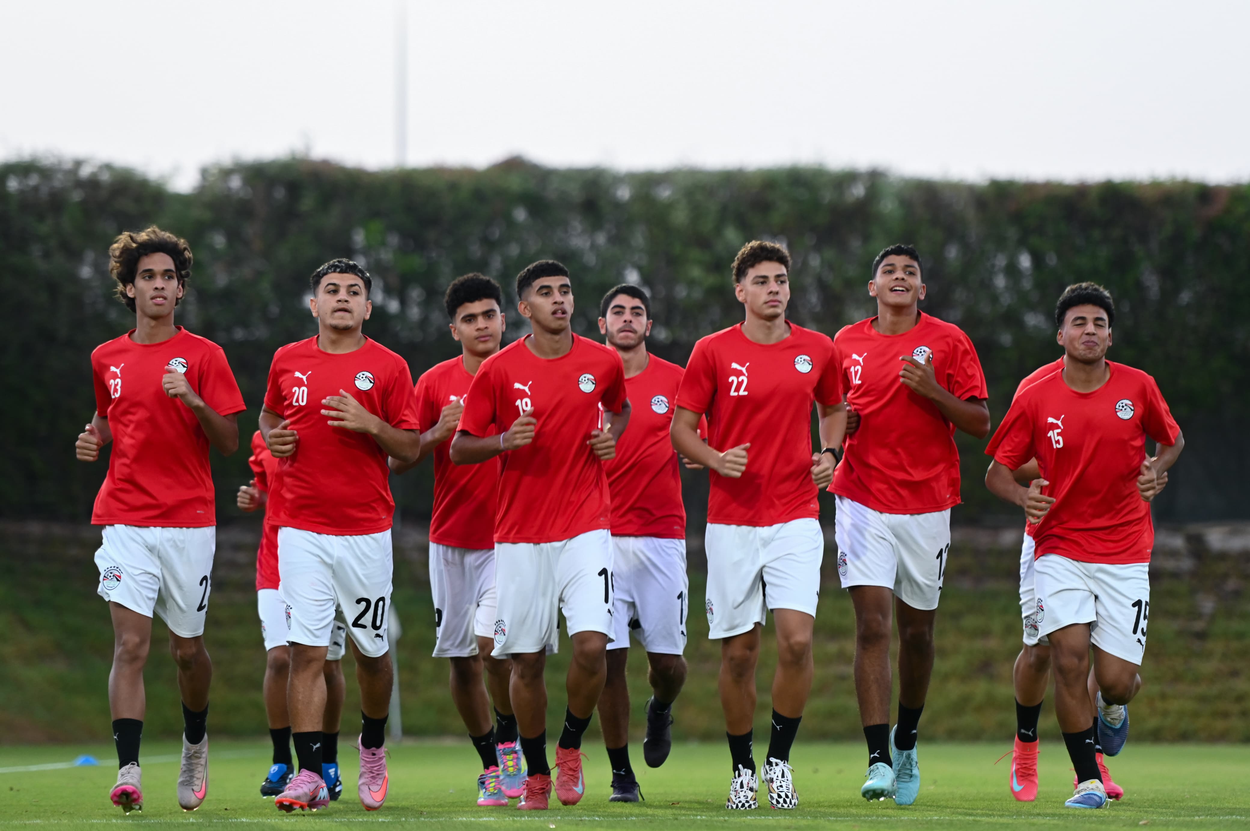 المنتخب الوطني تحت 17 عامًا يختتم استعداداته لمواجهة قطر وديًا 