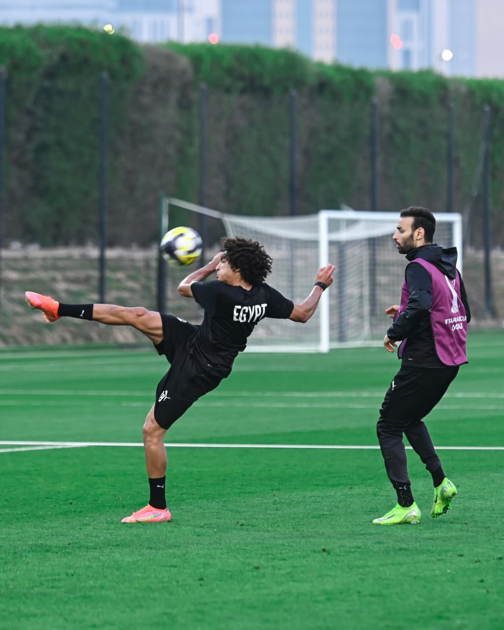 منتخب مصر المشارك في كأس العرب يواصل تحضيراته لمواجهة الإمارات