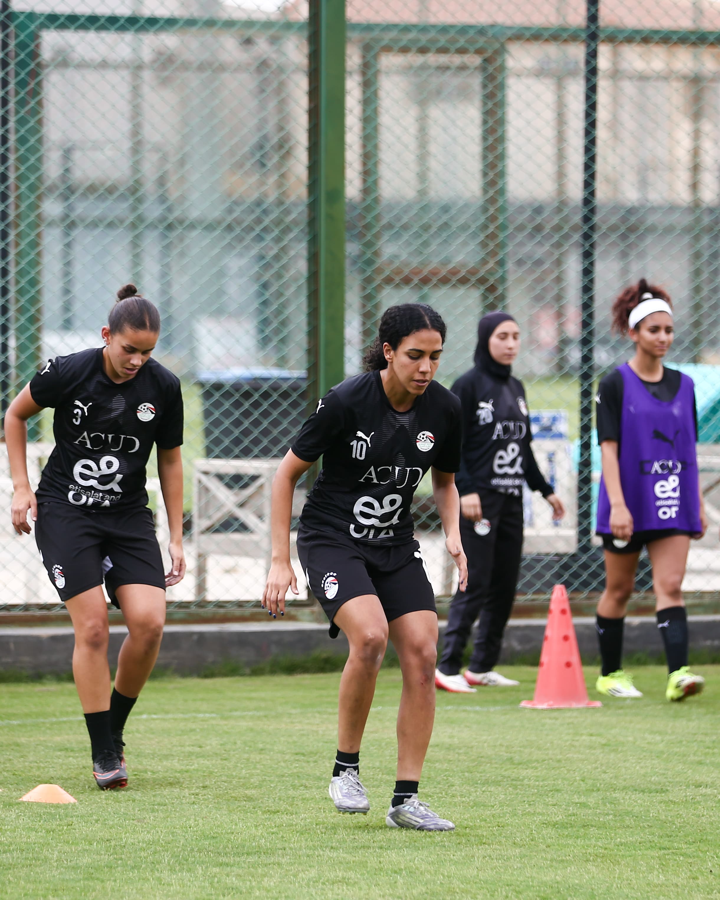تدريب منتخب الكرة النسائية استعداداً لوديتي تونس