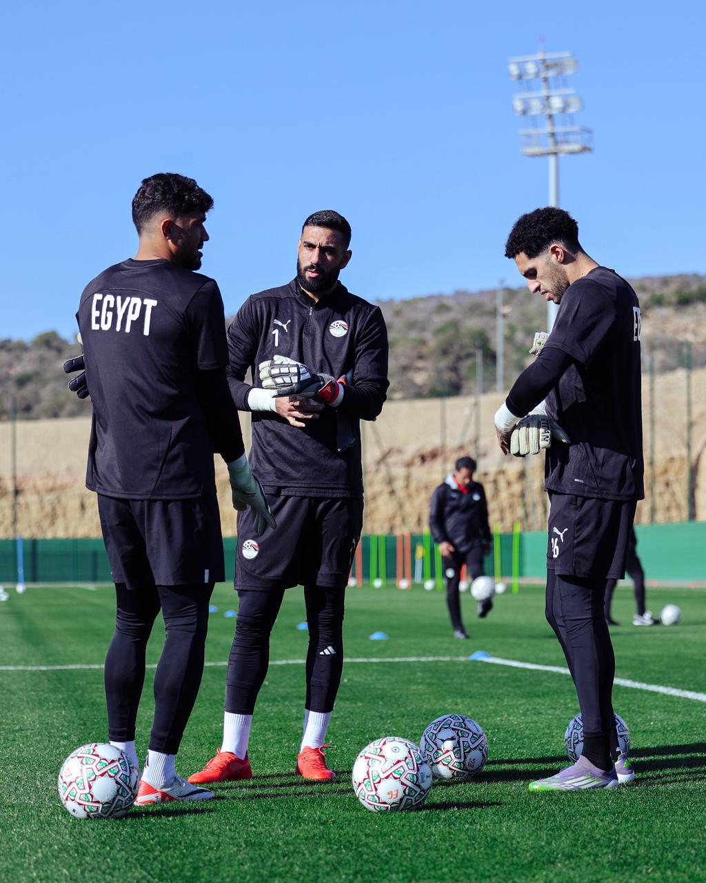 منتخب مصر يبدأ استعداداته لمواجهة جنوب أفريقيا 