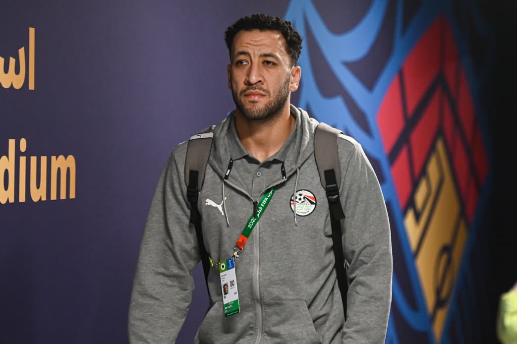 منتخب مصر المشارك في كأس العرب يصل لملعب البيت قبل مواجهة الأردن