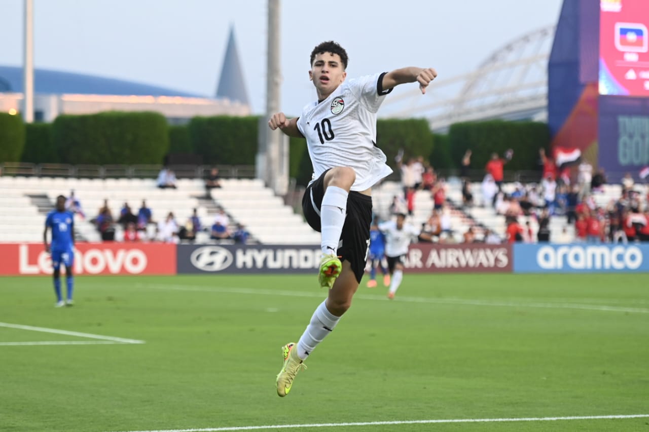 بالصور ..منتخب مصر تحت 17 سنة يفوز على هايتي برباعية