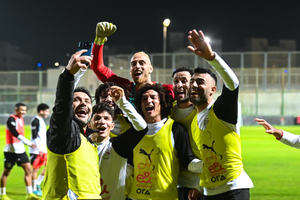 منتخب مصر المشارك في كأس العرب يختتم تدريباته قبل السفر للدوحة