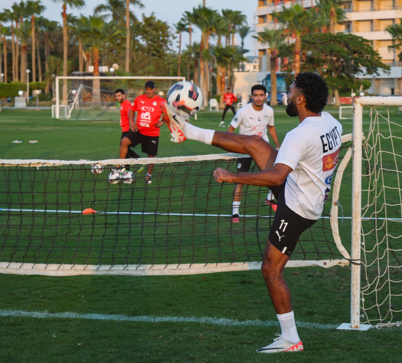 منتخب مصر المشارك في كأس العرب يختتم استعداداته لمواجهة تونس غداً