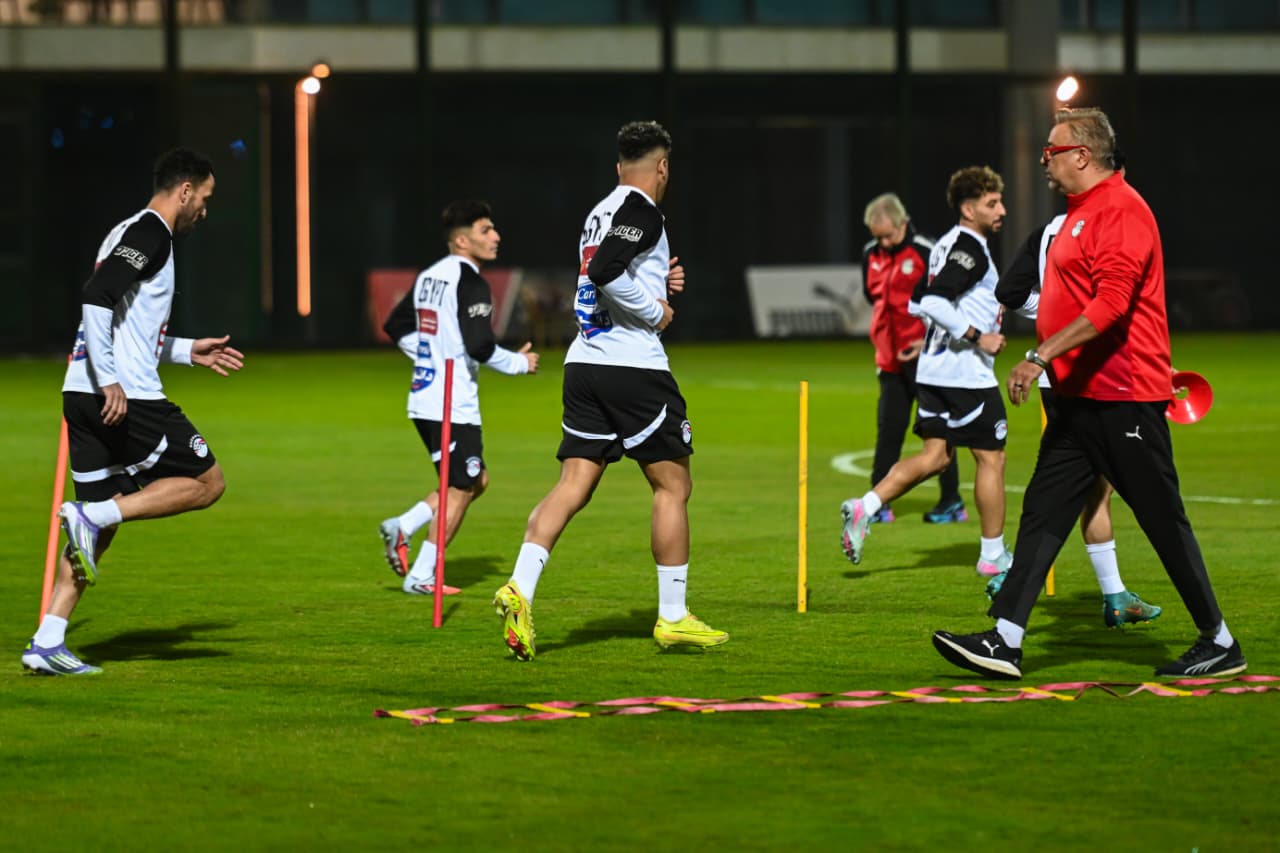 منتخب مصر المشارك في كأس العرب يختتم تدريباته قبل السفر للدوحة