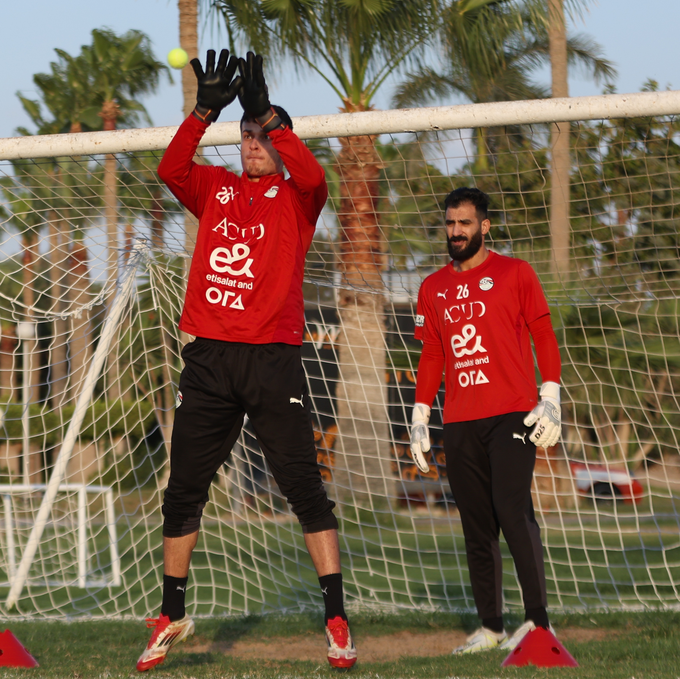 استعدادات منتخب مصر المشارك في كأس العرب لمباراة تونس الودية