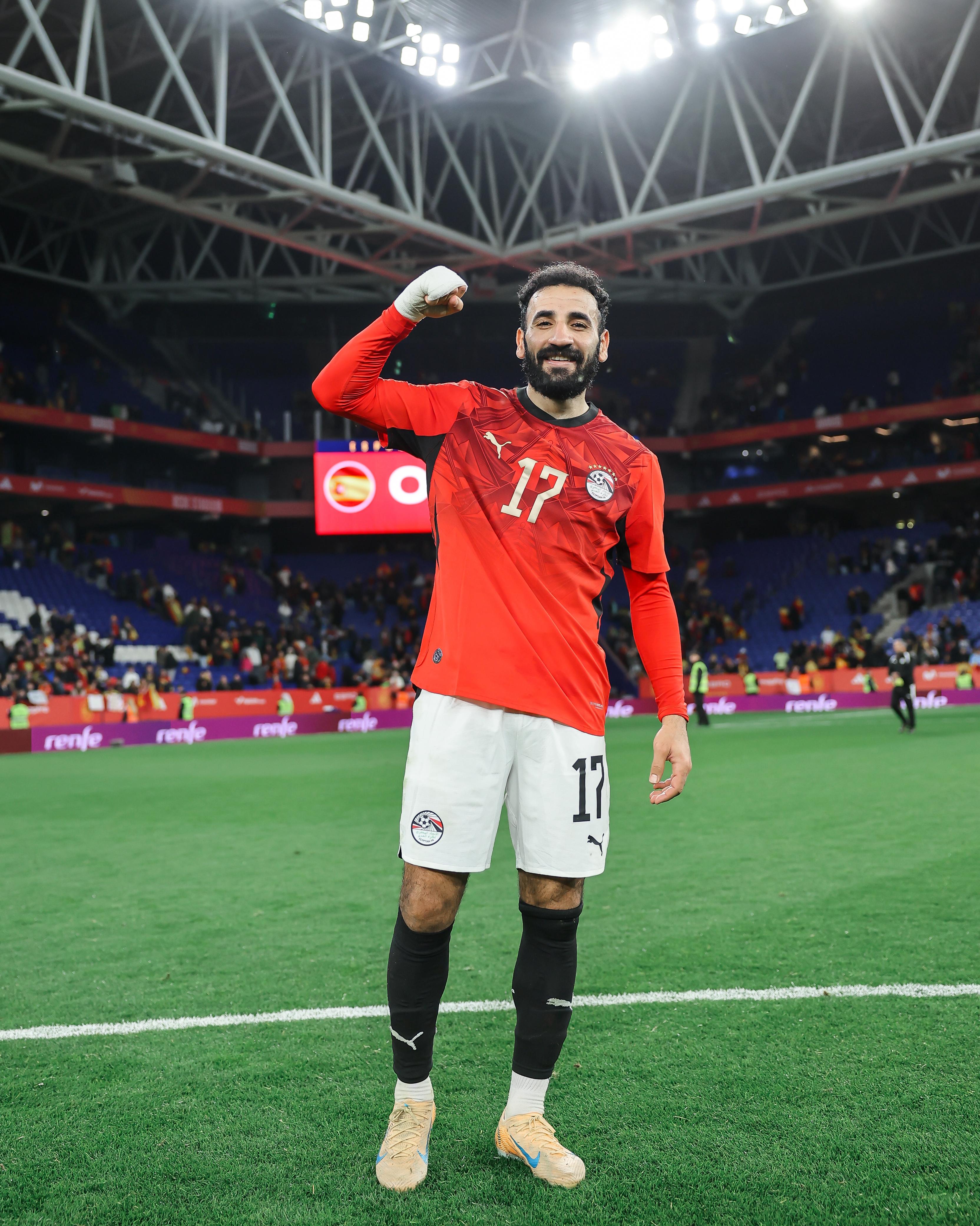 بالصور.. منتخب مصر بعد التعادل مع منتخب إسبانيا