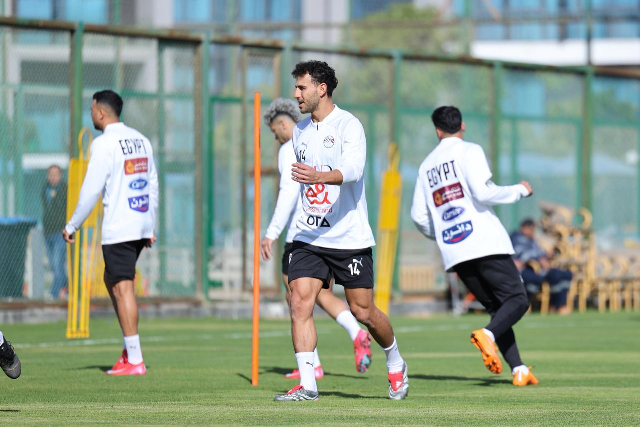 تدريبات منتخب مصر في مركز المنتخبات الوطنية استعدادا لأمم أفريقيا