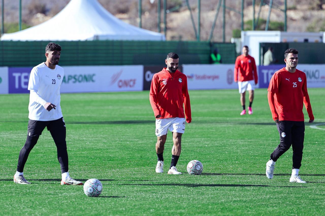 منتخب مصر يختتم تدريباته قبل مواجهة جنوب افريقيا