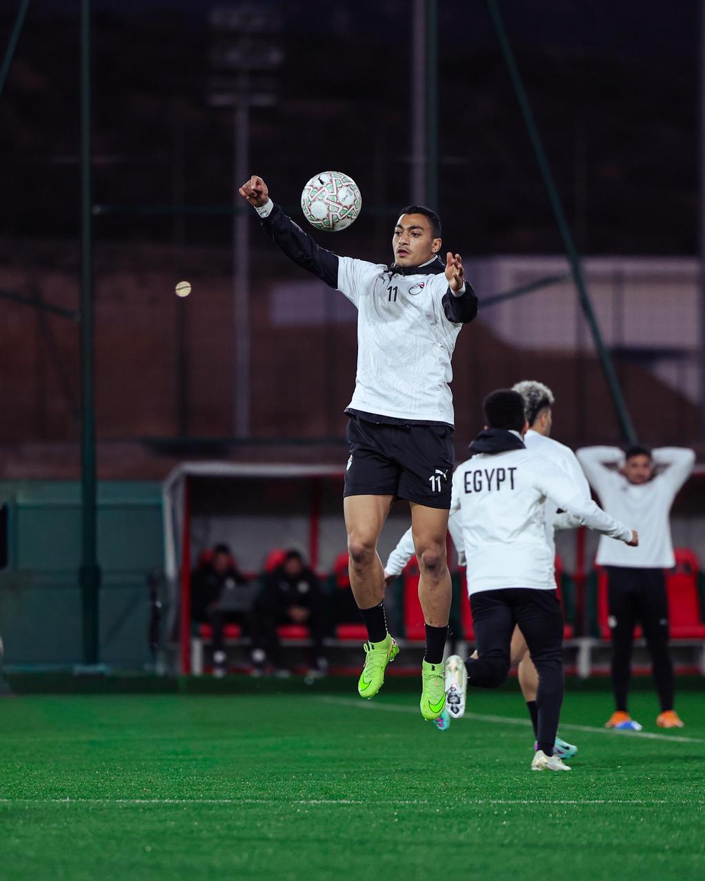 منتخب مصر يتدرب بملعب تغازوت استعداداً لمواجهة كوت ديفوار 