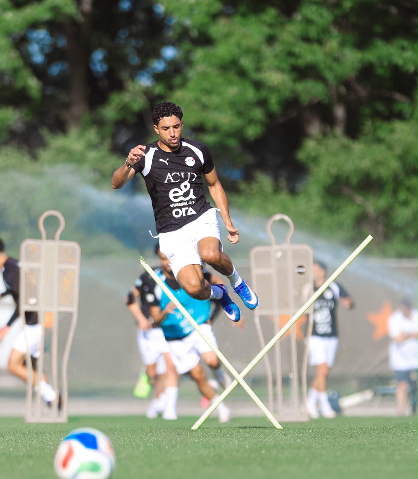 منتخب مصر يواصل تدريباته استعداداً لودية البرازيل  