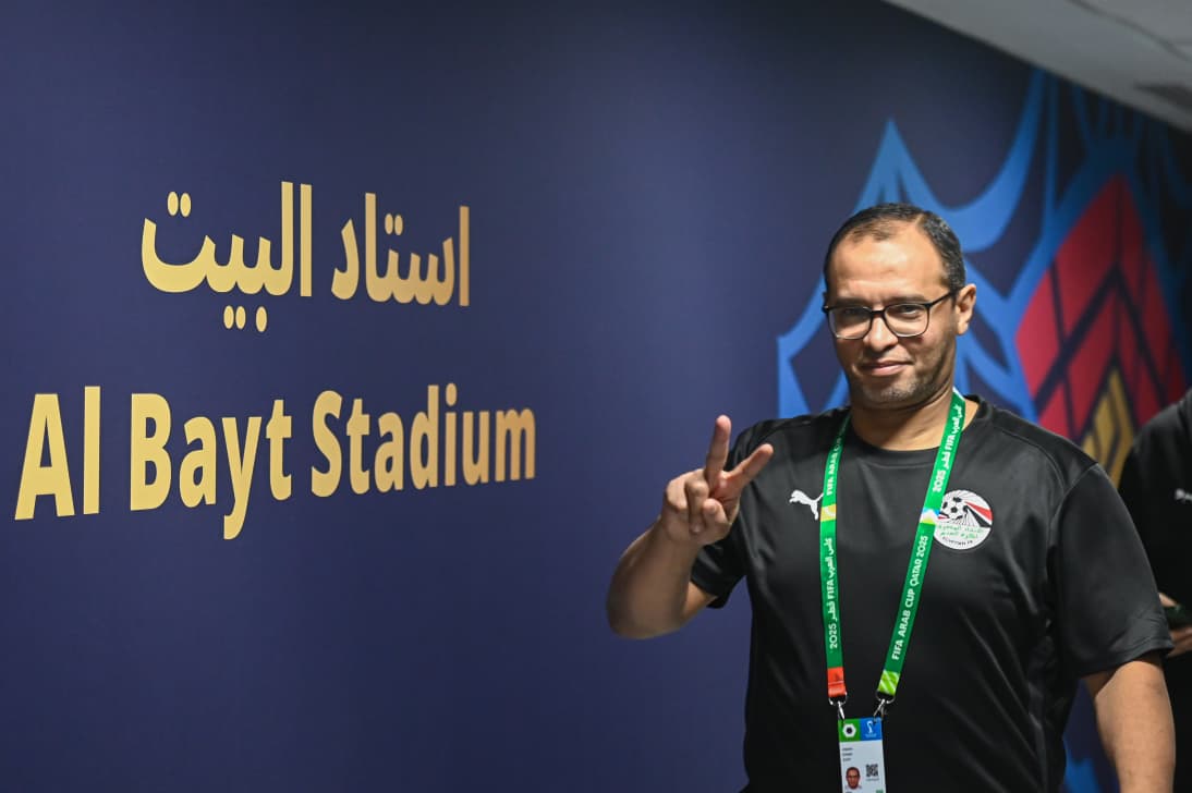 منتخب مصر المشارك في كأس العرب يصل لملعب البيت قبل مواجهة الأردن