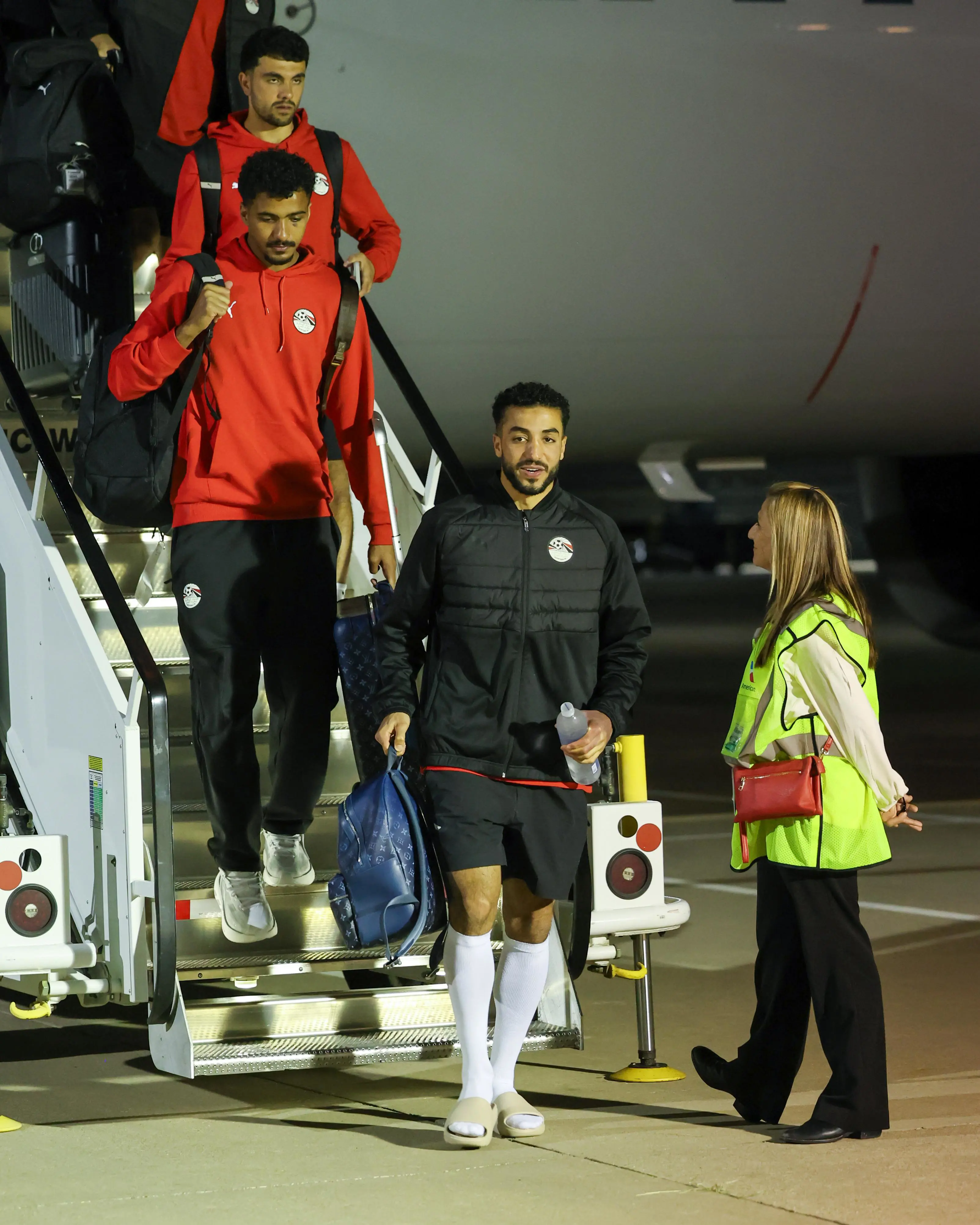 بالصور.. بعثة منتخب مصر تصل إلى دالاس استعداداً لمواجهة أستراليا 