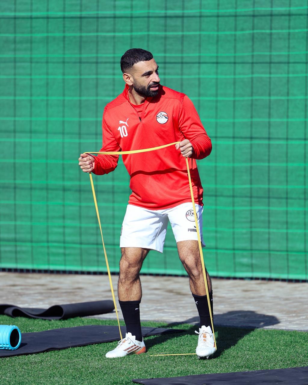 منتخب مصر يختتم تدريباته قبل مواجهة جنوب افريقيا