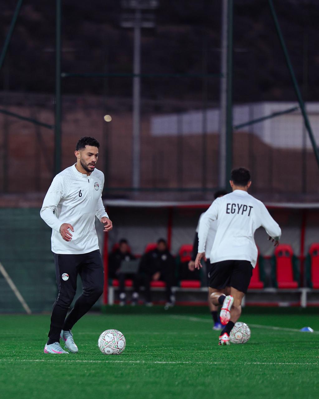 منتخب مصر يتدرب بملعب تغازوت استعداداً لمواجهة كوت ديفوار 