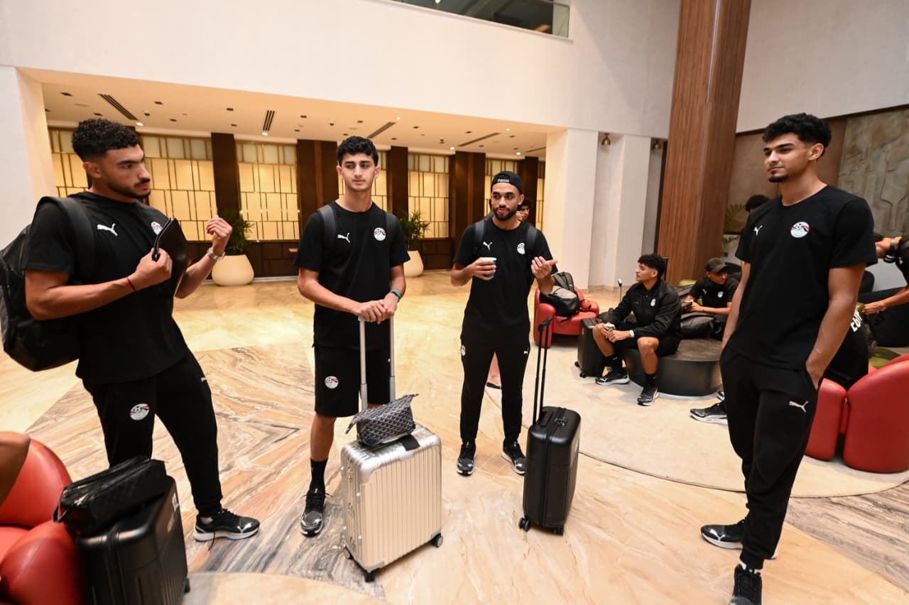 بعثة منتخب مصر تحت 20 سنة تغادر الى تشيلي
