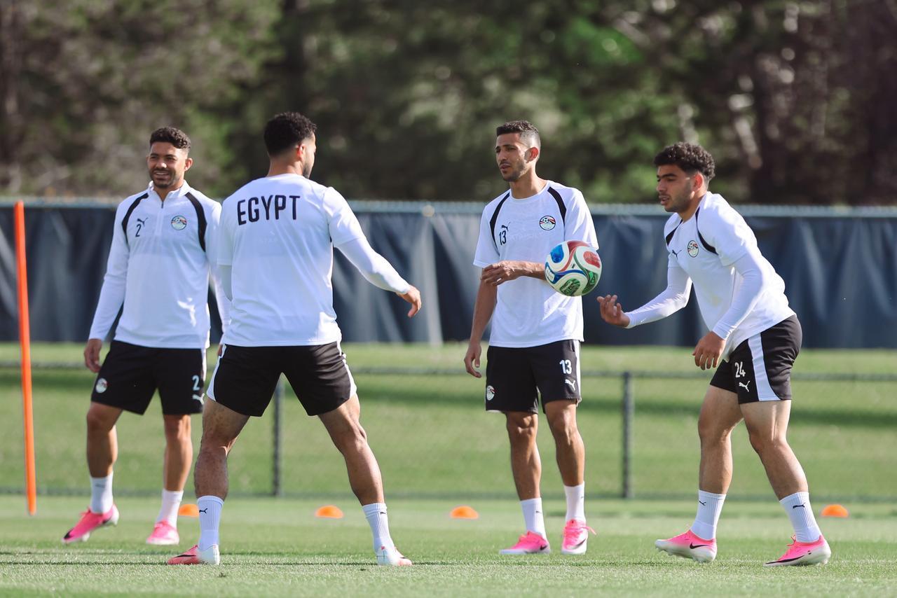 بالصور.. منتخب مصر يستعد لمواجهة نيوزيلندا في كأس العالم