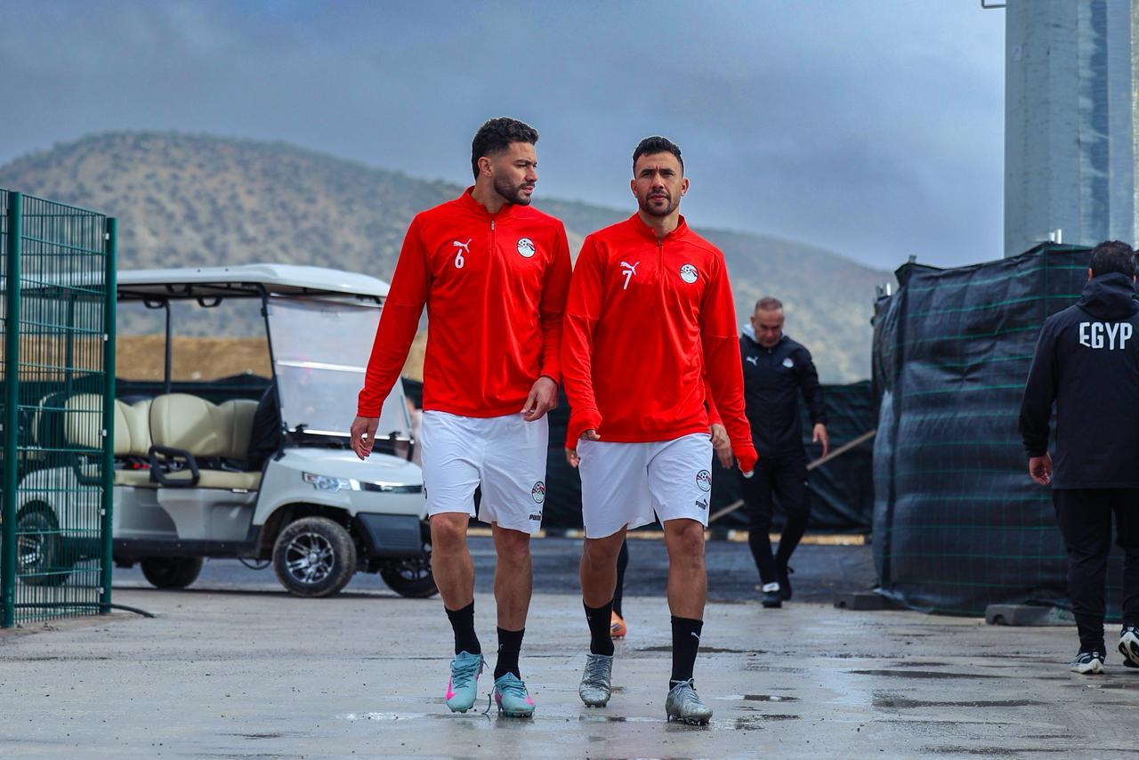 منتخب مصر يختتم تدريباته قبل مواجهة بنين غدًا