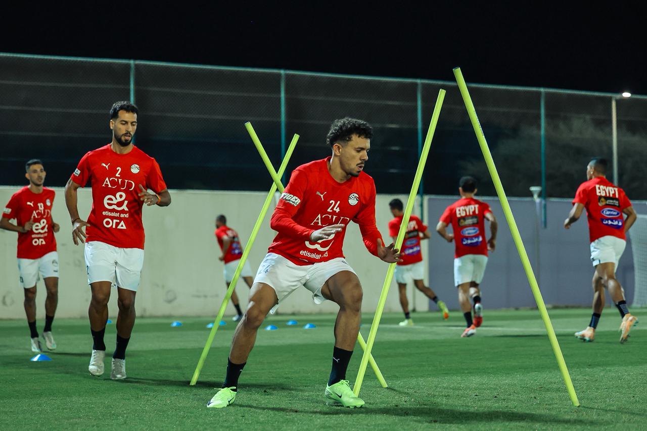 منتخب مصر يختتم تحضيراته لمواجهة أوزبكستان في دورة العين