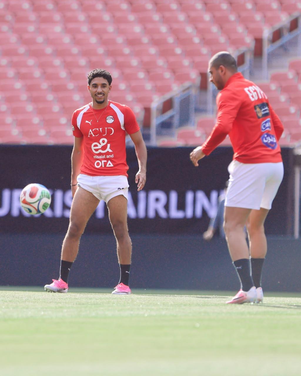 منتخب مصر يختتم تدريباته استعداداً لمواجهة البرازيل ودياً