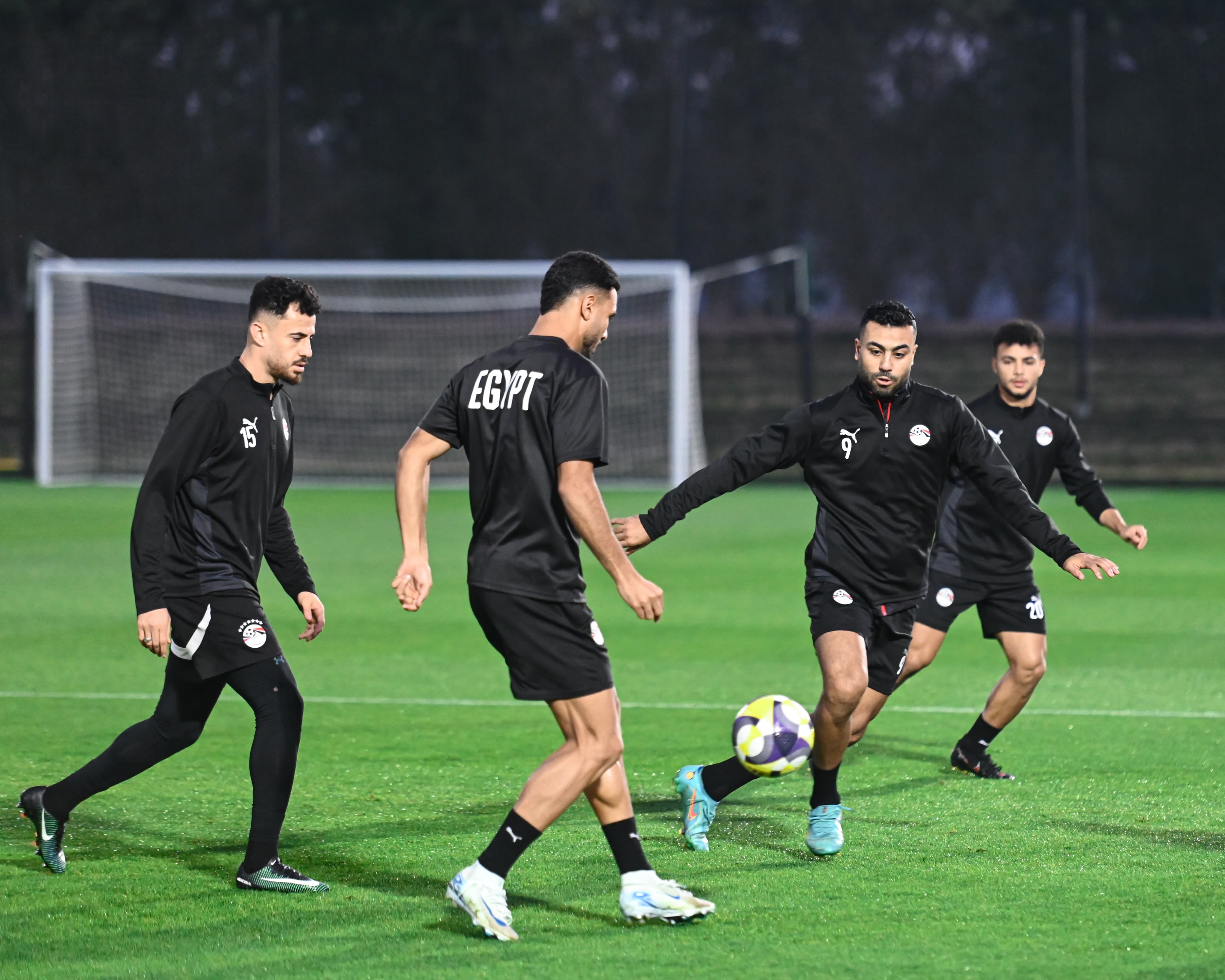 تدريبات منتخب مصر المشارك في كأس العرب استعدادا لمواجهة الأردن