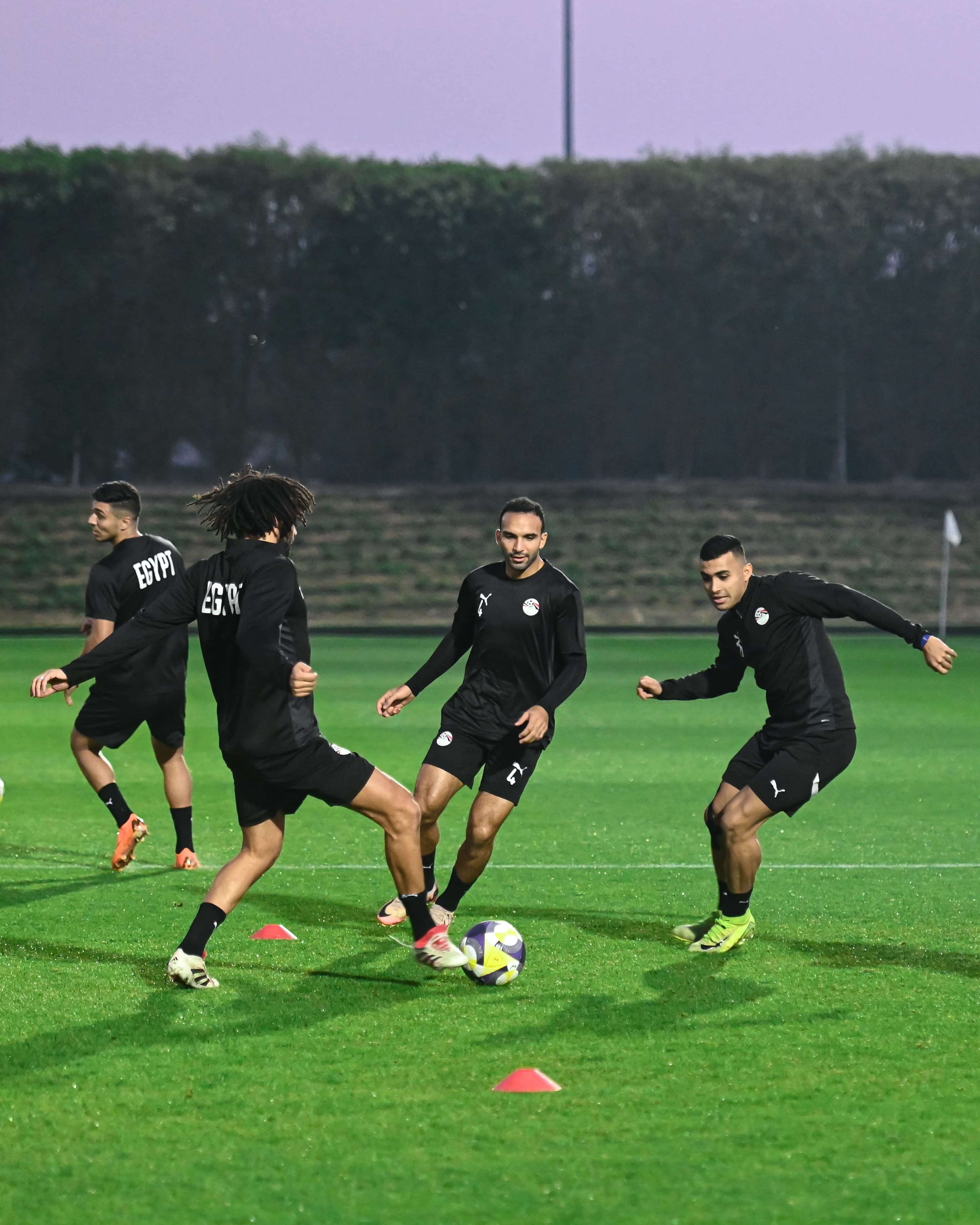 تدريبات منتخب مصر المشارك في كأس العرب استعدادا لمواجهة الأردن