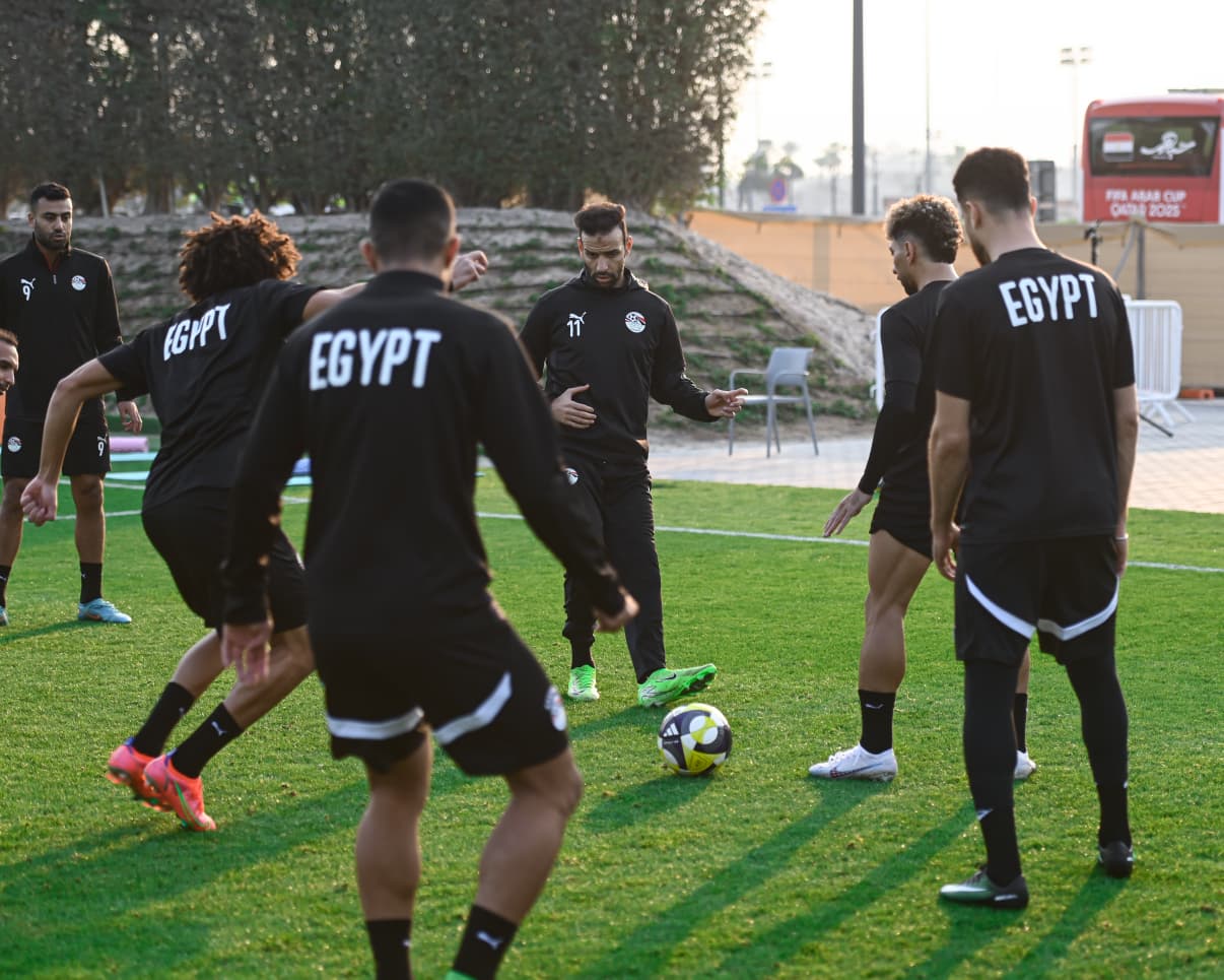 منتخب مصر المشارك في كأس العرب يواصل تحضيراته لمواجهة الإمارات