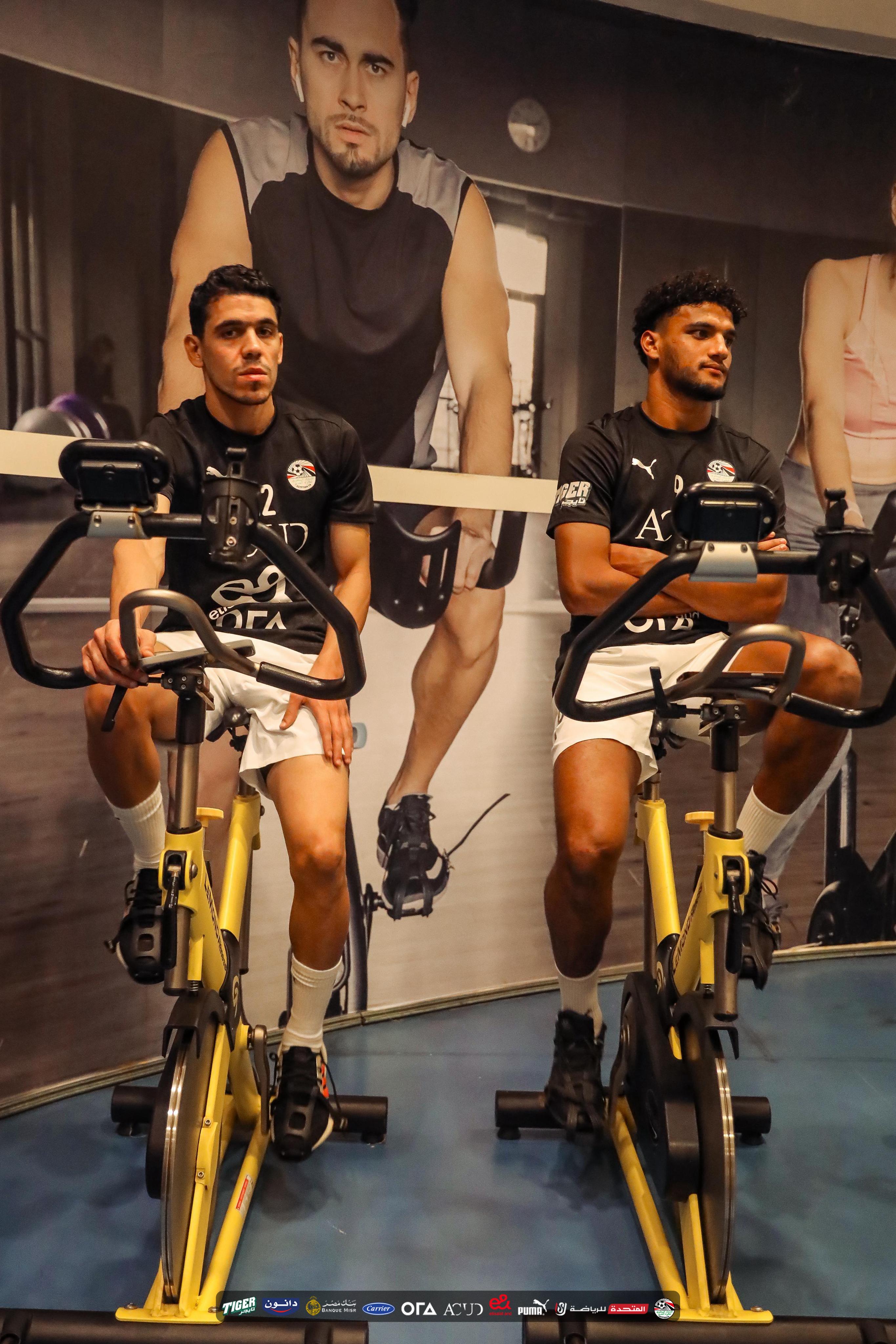 تدريبات بدنية وجلسات استشفاء لمنتخب مصر قبل السفر إلى واجادوجو