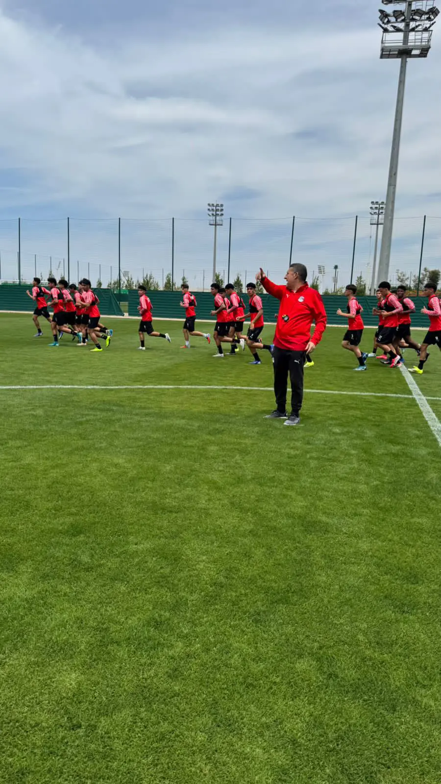 بالصور: تدريبات منتخب الناشئين في المغرب استعدادا لكأس أفريقيا