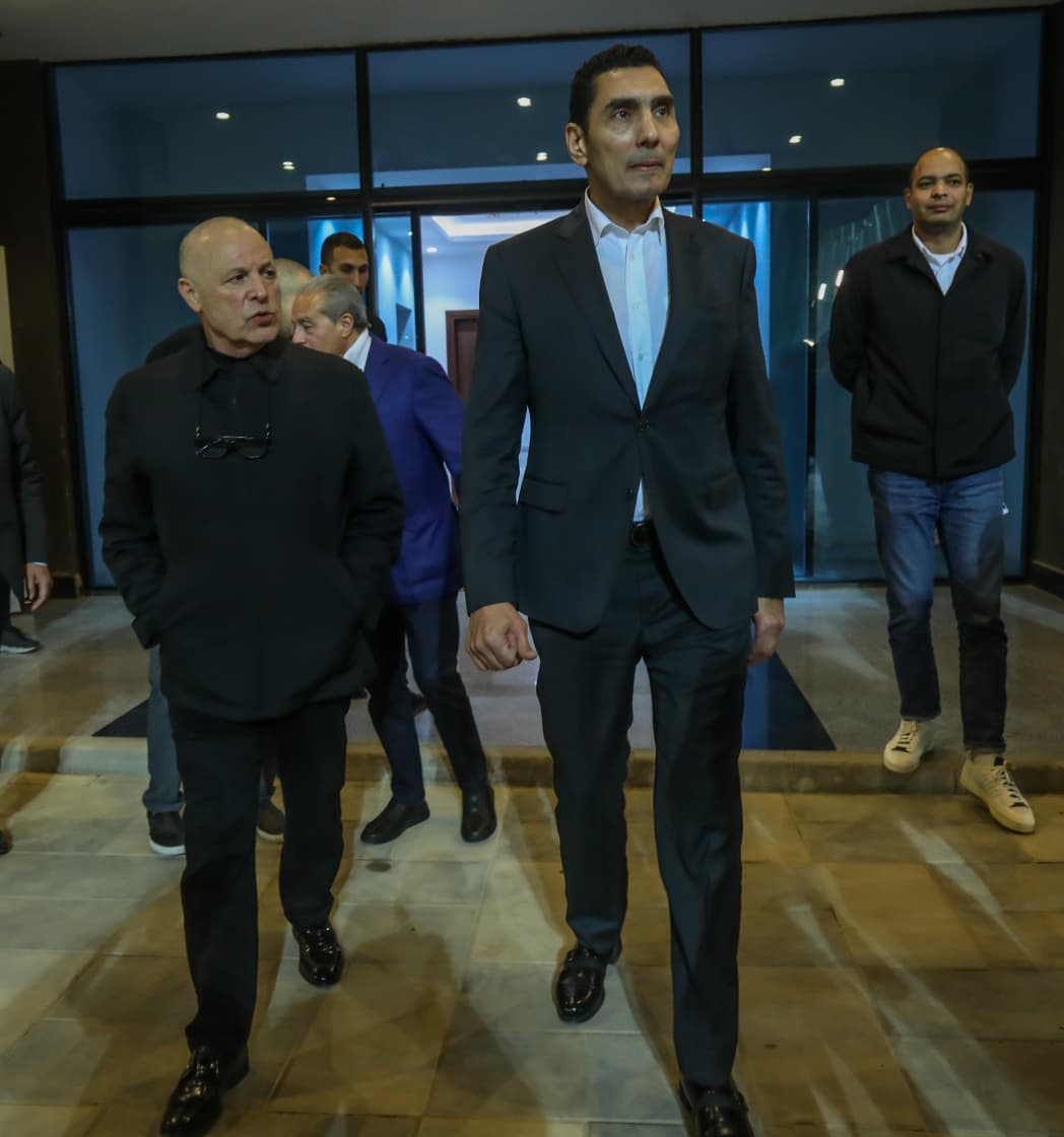 زيارة جوهر نبيل وزير الشباب والرياضة الجديد للاتحاد المصري