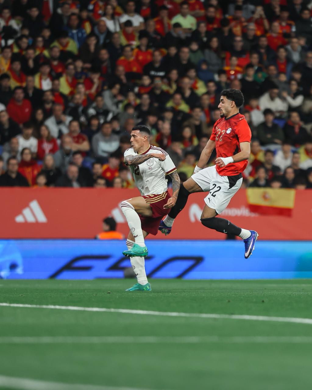 بالصور .. منتخب مصر يتعادل مع إسبانيا بعد أداء رائع