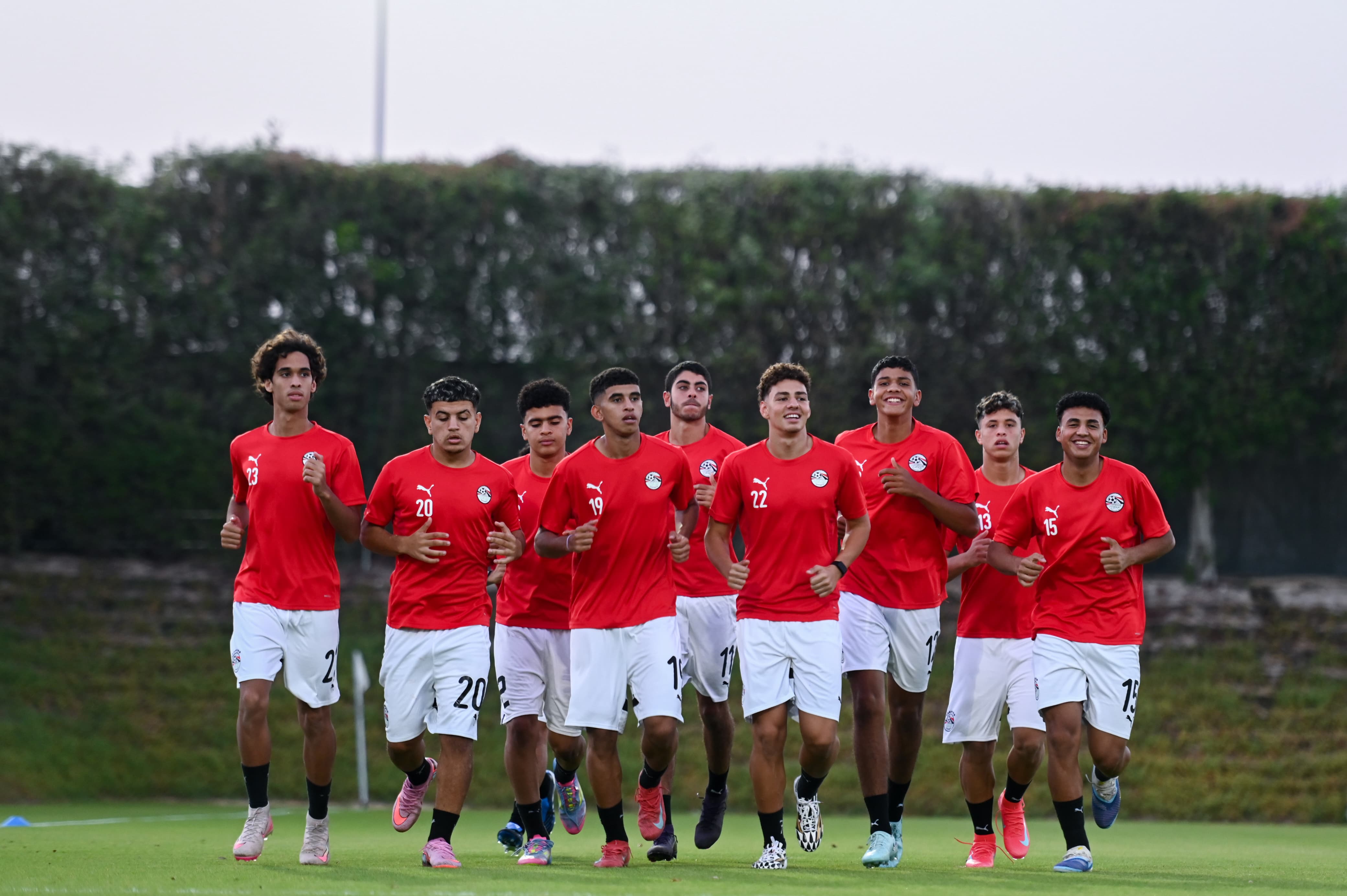 المنتخب الوطني تحت 17 عامًا يختتم استعداداته لمواجهة قطر وديًا 