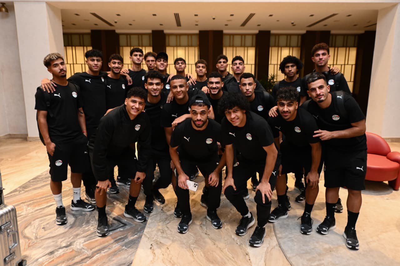 بعثة منتخب مصر تحت 20 سنة تغادر الى تشيلي