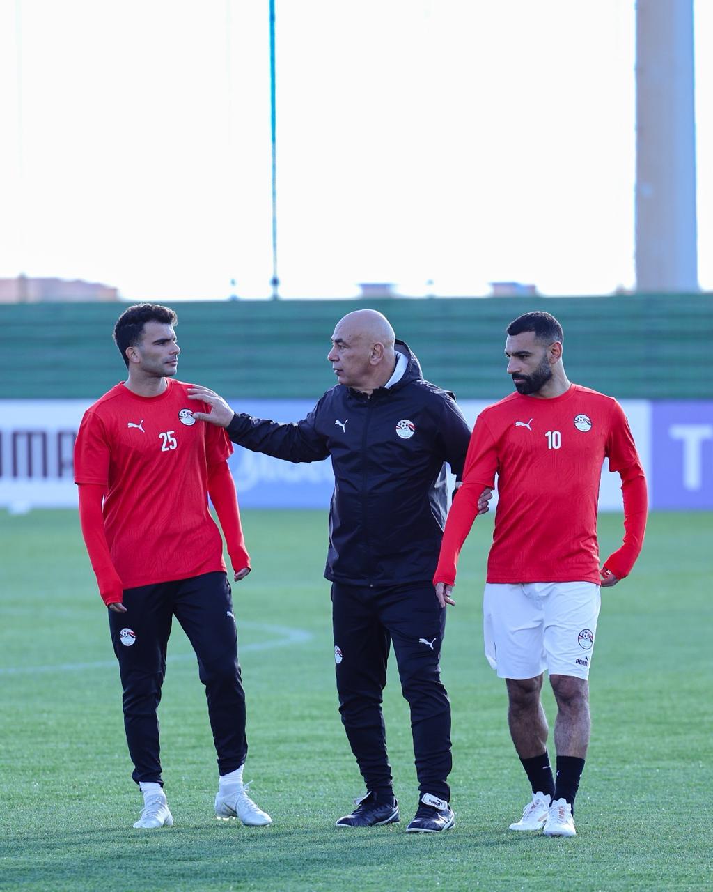 منتخب مصر يختتم تدريباته قبل مواجهة جنوب افريقيا